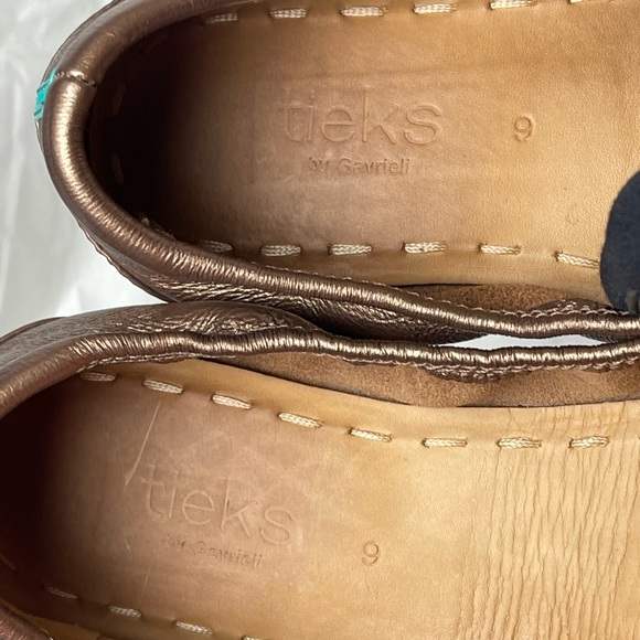 Preloved TIEKS by Gavrieli ROSÉ Full-grain Leather Ballet Flats Size 9 - Picture 7 of 11